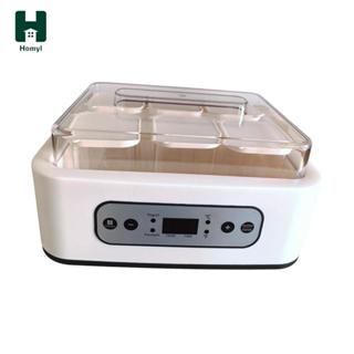 Máy làm sữa chua tự động Homyl với sáu cốc thủy tinh lên men nhiệt độ không đổi cho gia đình DIY Bữa sáng và thực phẩm Probiotic