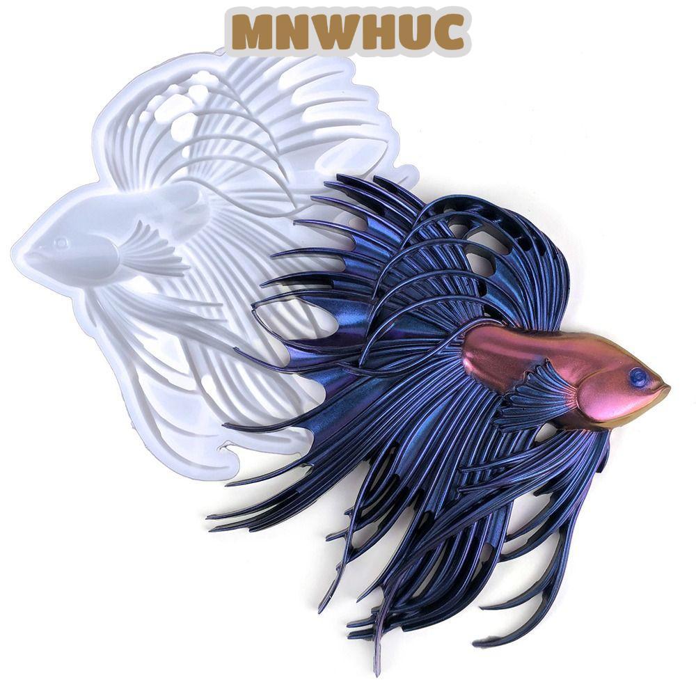 MNWHUC Nửa Chắc Chắn Douyu Khuôn, Khuôn Silicon Tự Làm Khuôn Silicon Pha Lê, Pha Lê Epoxy Để Bàn Tra