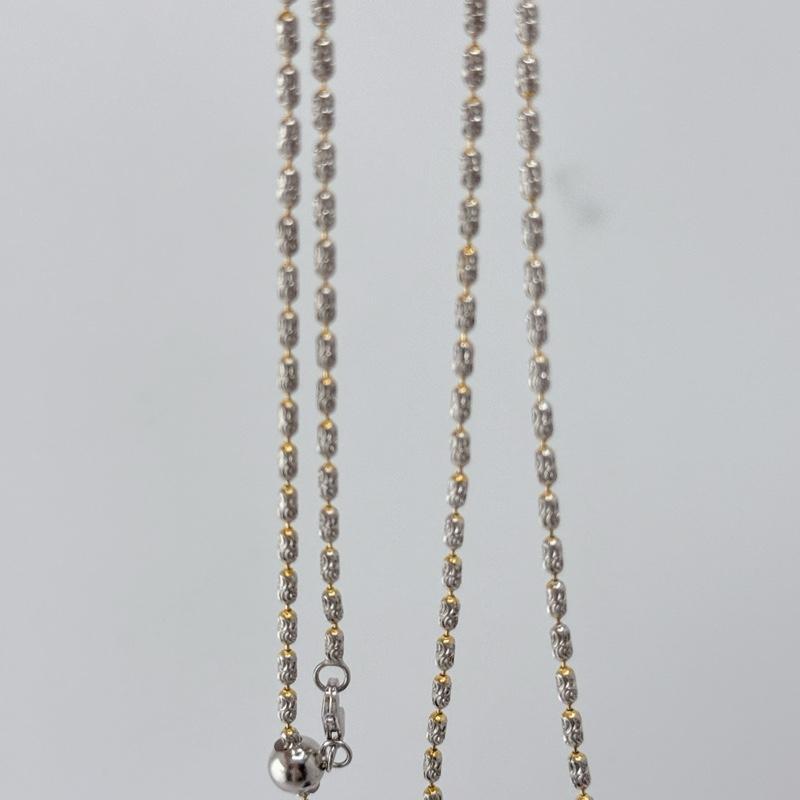 D64 - DÂY CHUYỀN BI HẠT GẠO SÁNG BÓNG