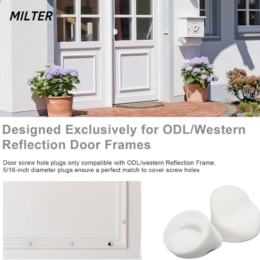 MILTER 50 Phích cắm cửa vào, Sửa chữa vô hình Phích cắm khung cửa sạch, Phích cắm lỗ vít cửa sổ đa n