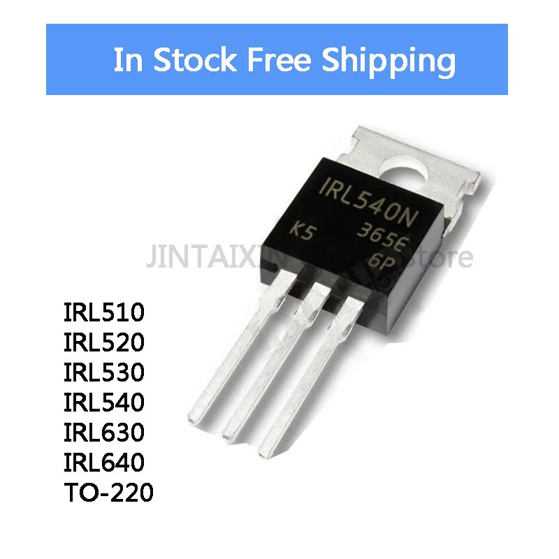 5 Chiếc IRL540 TO220 IRL510N IRL510 IRL520N IRL520 IRL530N IRL530 IRL630 IRL630A IRL640N IRL640A TO-
