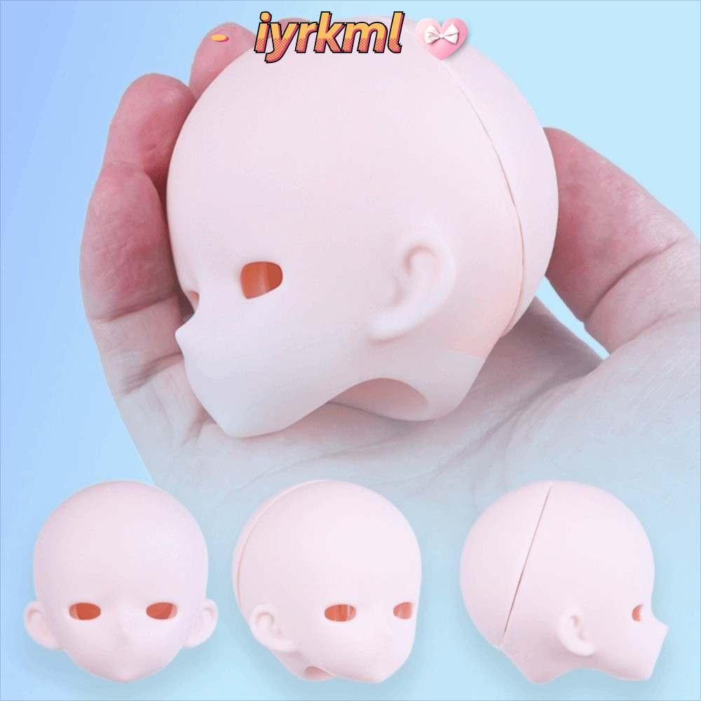 IYRKML 1 / 4 BJD Anime Headsculpting, Đầu Bé Bjd Phong Cách Anime Mở, Phụ Kiện Bjd Da Trắng PVC Bjd 