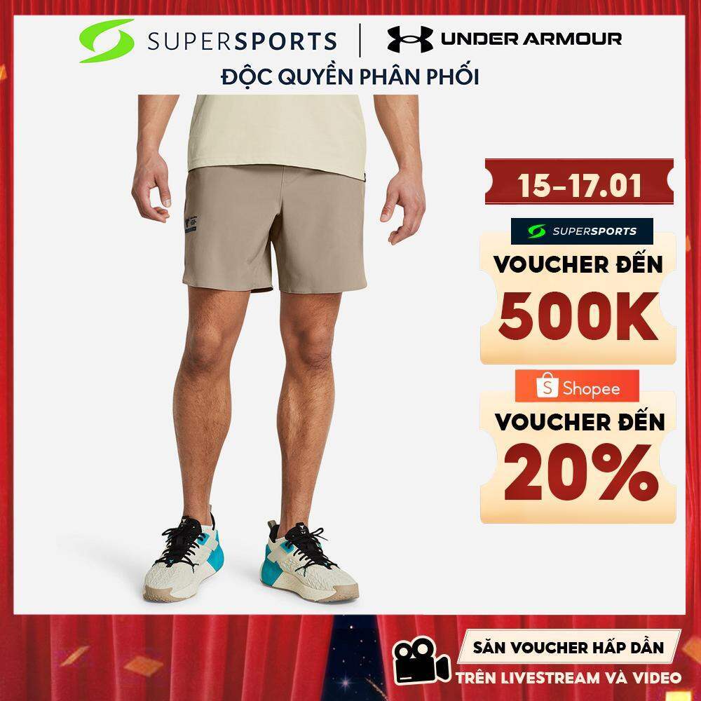 Quần Ngắn Nam Under Armour Project Rock Unstoppable - Be  - 1380544-203