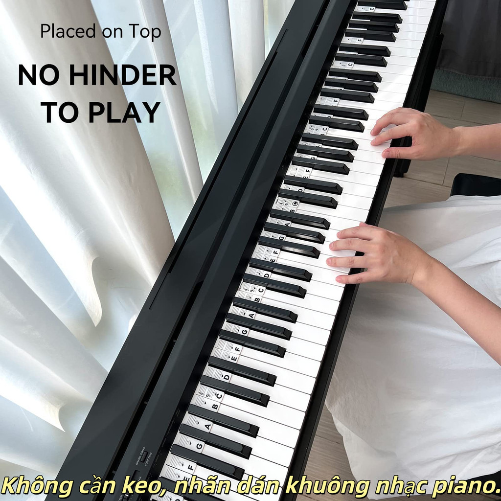🎹 <SST> Silicone Piano Stick 61 phím cho người mới bắt đầu Hướng dẫn ghi chú piano 88 phím cho bàn p