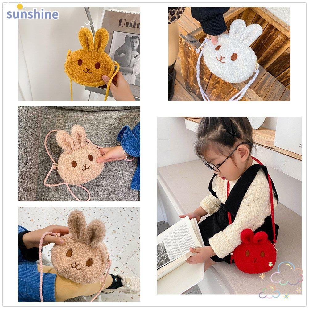 Túi đeo SSUNSHINE Kids Bunny Baby Girls Boy Plush