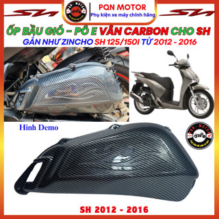 Bầu Gió (Pô E) SH 2012–2026 – Sơn Airbrush, Vân Carbon Đẹp Bền, Lắp Chuẩn Cho SH 125i 150i 160i