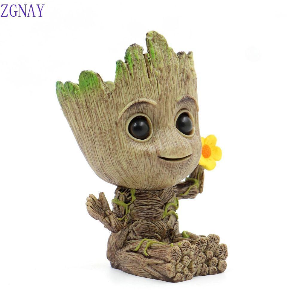 POLOSP Cây Người Groot Mô Hình Ngồi Để Quà Tặng Mini Groot Hình Đồ Chơi Avengers Marvel Mô Hình Búp 