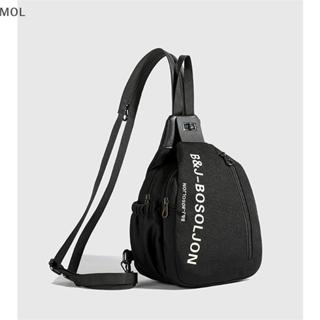 [MOL] phụ nữ giản dị Crossbody Ngực Túi thời trang unisex du lịch Ba lô nhiều túi vai túi đẹp