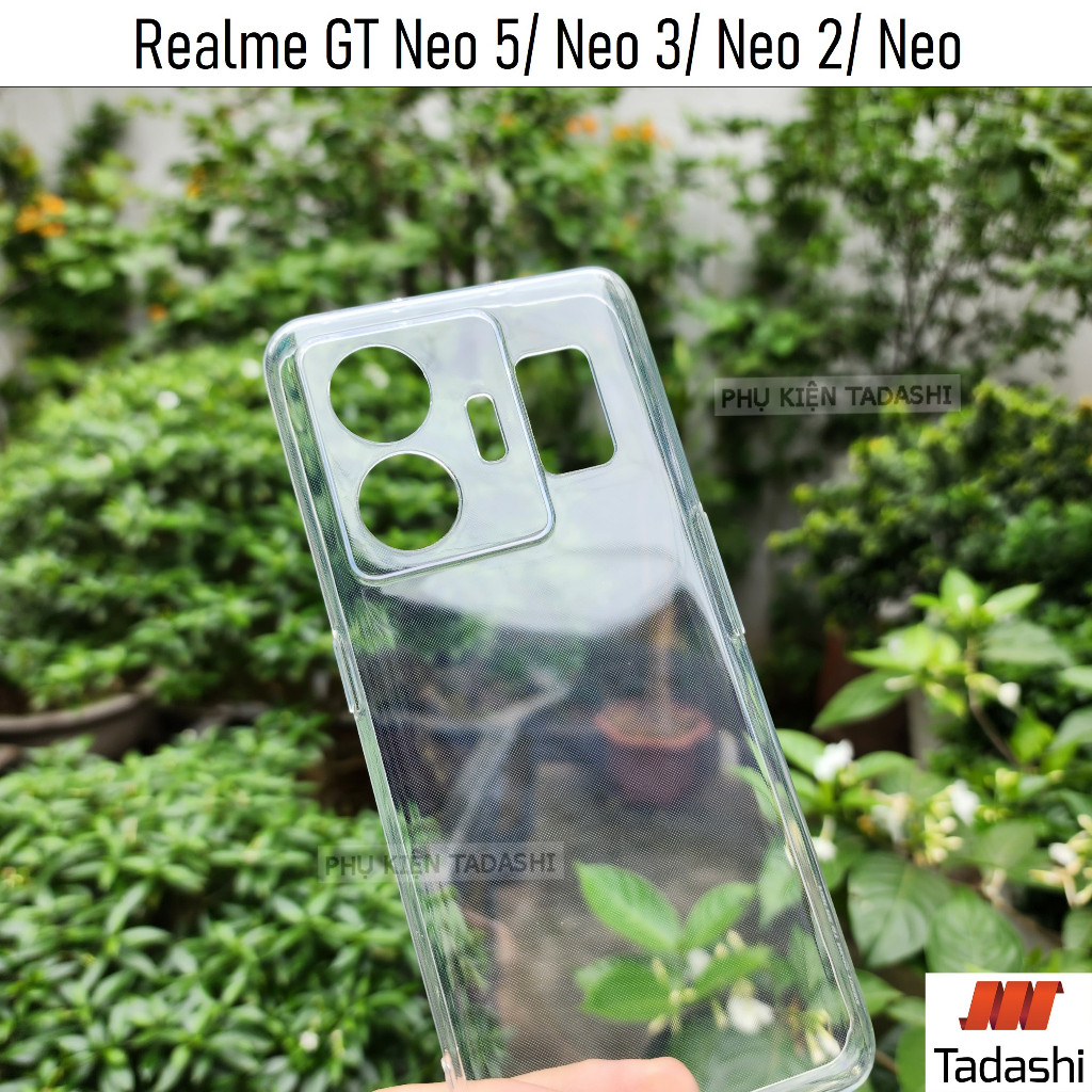 Ốp Lưng Trong Suốt Realme GT Neo 5 SE/ GT Neo 5 5G, Realme GT6/ GT7/ GT7 Pro/ GT8 TPU Dẻo, Có Gờ Bảo