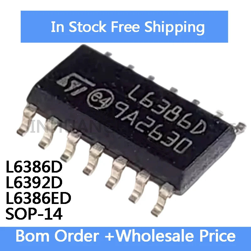 5 Chiếc L6386D L6386ED L6598D SOP-14 Điện Áp Cao Và Bên Thấp Driver Chip IC Còn Hàng Bán Buôn