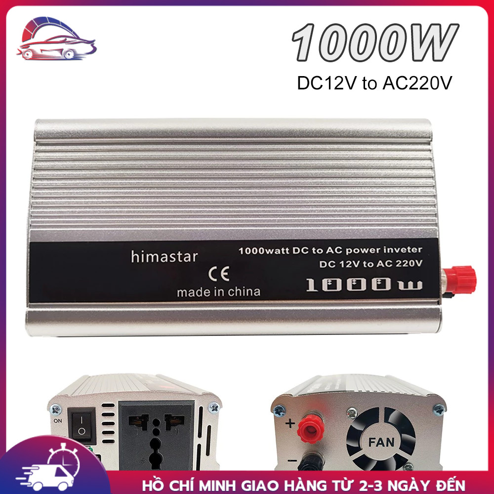 Bộ Kích Điện Ắc Quy 12v Lên 220v 1000w INVERTER - Bộ Chuyển Đổi Điện Áp Dc 24v Sang Ac 220v