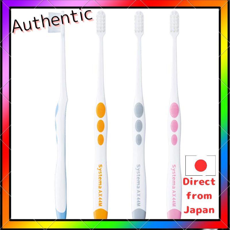 Lion Systema AX Toothbrush Pack of 4 - 44M (Compact Regular)