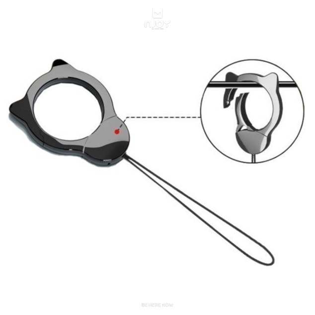 Móc Khóa Khóa Mèo Đen Tiện Dụng Chống Thất Lạc Cho Chìa Khóa Điện Thoại USB Njoyshop