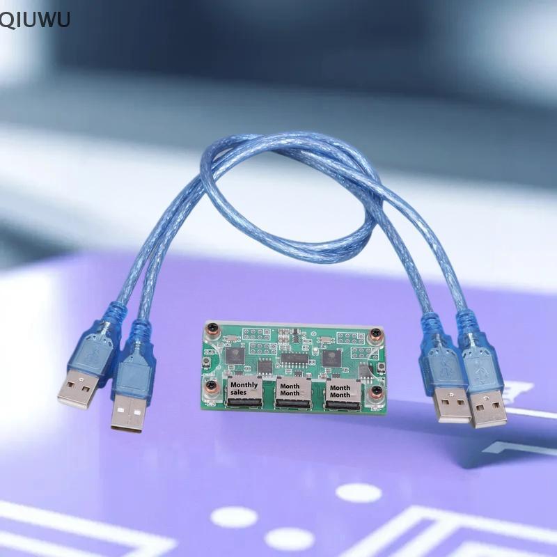 Bảng phát triển hộp đựng chìa khóa và chuột QIUWU MAKCU ESP32-S3 có và cáp không có oril.