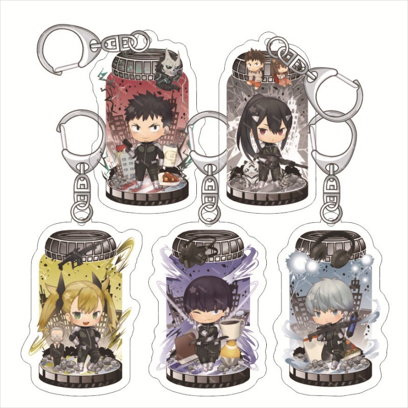 5pcs Kaiju No.8 Anime Peripheral Acrylic Keychains Backpack Pendant Decorative