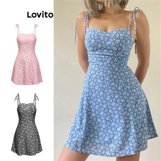 Lovito Váy thường ngày Váy ren hoa sang trọng dành cho nữ L68ED355 (Nhiều màu)