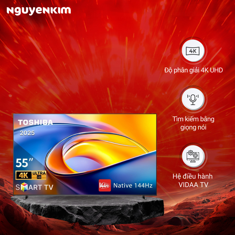 Smart Tivi QLED Toshiba AI 4K 55 inch 55Z570RP