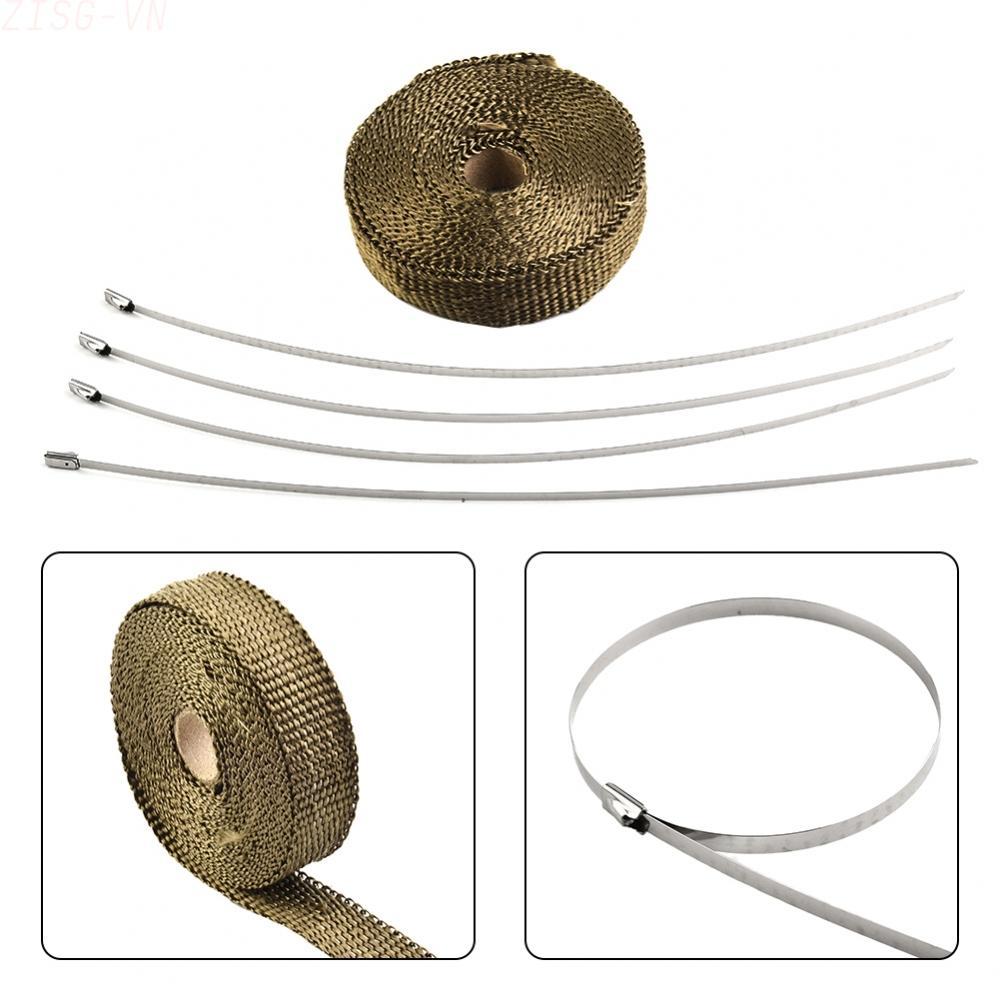 [ZISG]Tape for Protecting Exhaust System Heat Pack of Five Fiberglass Insulators1pcs