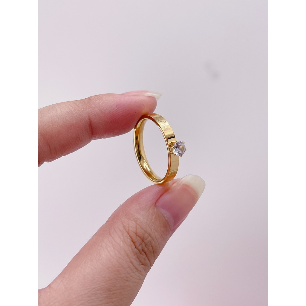 N286 - NHẪN TRƠN 1 HỘT SANG TRỌNG