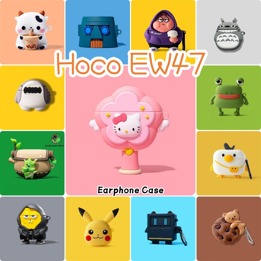 [Yoshida] Dành cho Vỏ Hoco EW47 Vỏ bọc tai nghe silicon mềm hoạt hình đổi mới NO.6