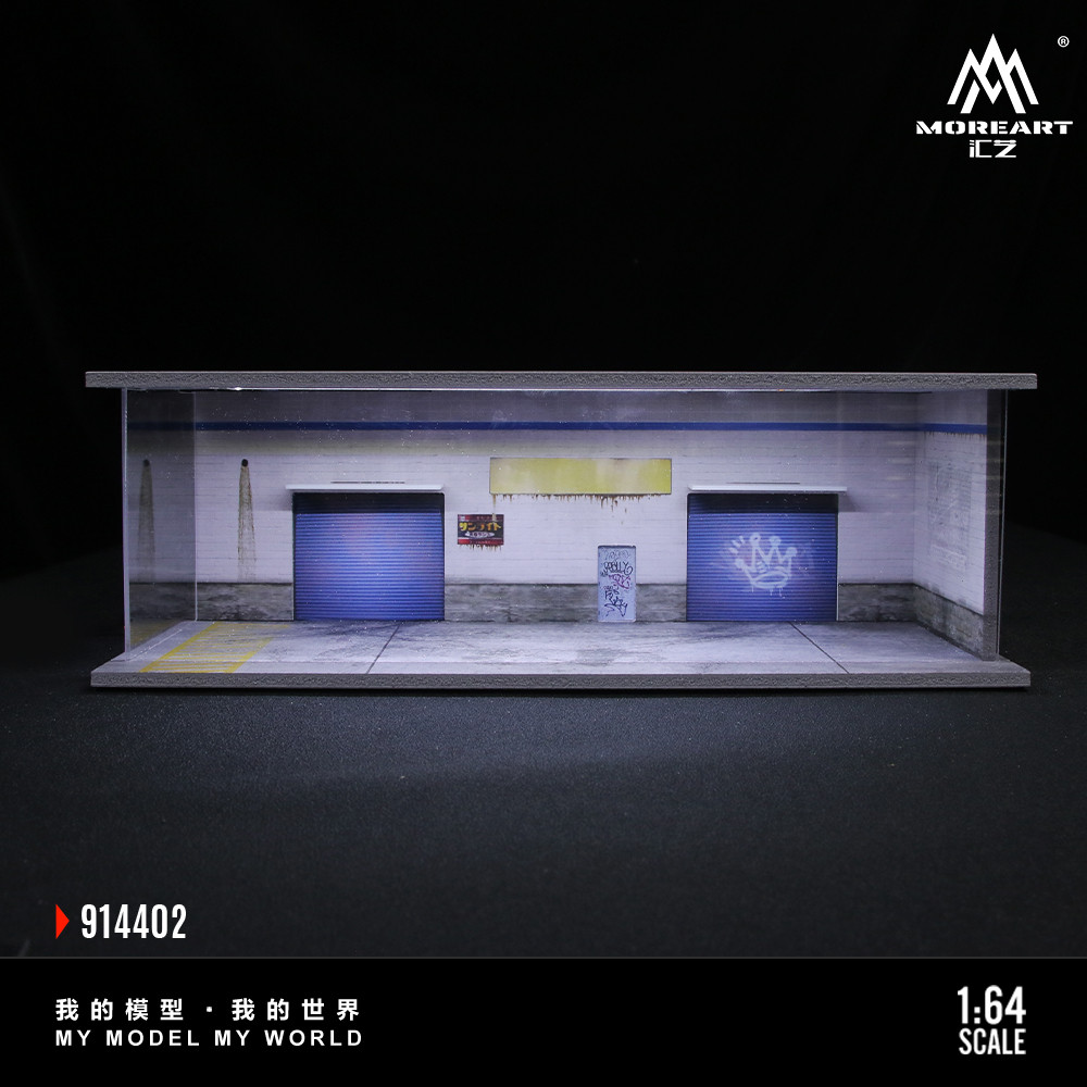 [ORDER] Mô hình diorama MOREART 1:64 Warehouse Parking Lot-Lighted Scene MO914402