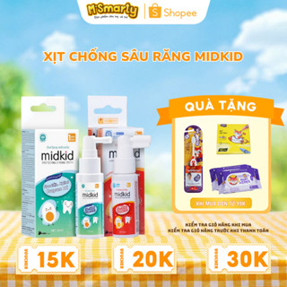 Xịt chống sâu răng Midkid chính hãng cho bé từ 1 tuổi nuốt an toàn, làm sạch bảo vệ răng