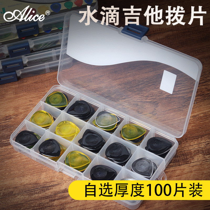 Hàng sẵn có Vận chuyển nhanh Alice Alice Lớn Nhỏ Giọt Nước Chọn Đàn Guitar Điện Bass Shrapnel 1.0 2.