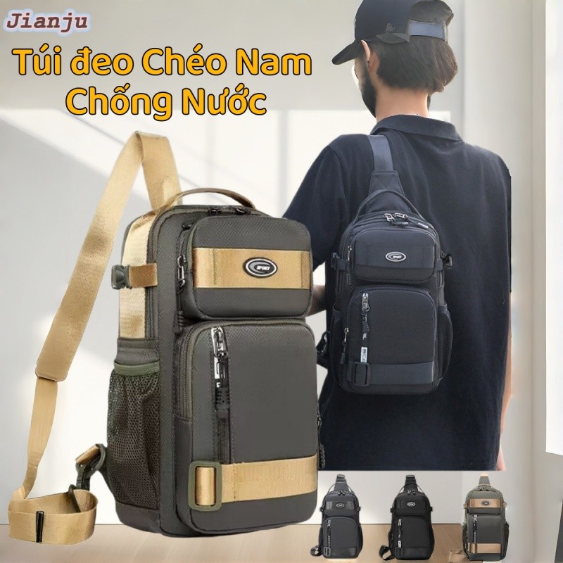 Túi đeo Chéo Nam Chống Nước Ba Lô Chéo Nam đi Học đi Chơi Hợp đi Học đi Chơi đi Dã Ngoại