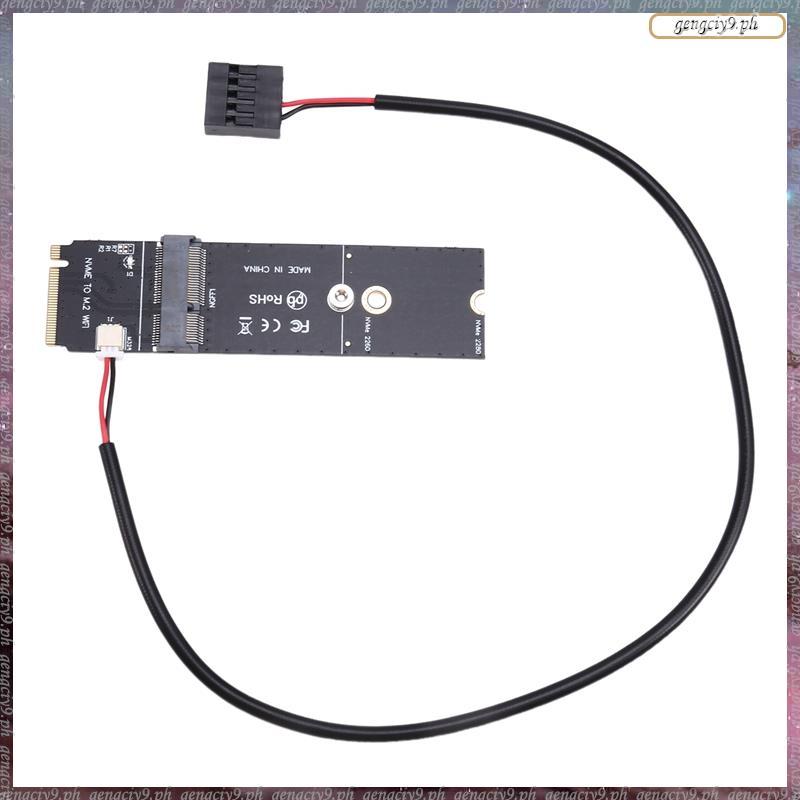 [L E U R] Bộ chuyển đổi cổng SSD NGFF M.2 A + E sang NVMe PCI-E cho thẻ không dây AX200 AX210 8265 7