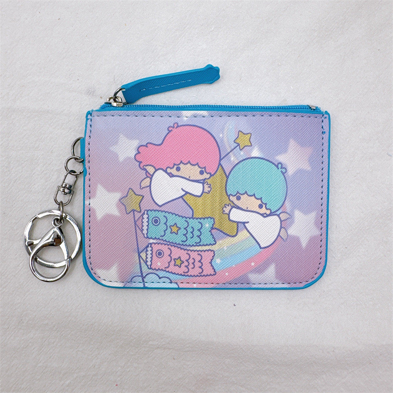 Ví đựng tiền xu Sanrio Ez-link Hộp đựng thẻ Little Twin Stars Kiki & Lala với Unicorn Ezlink Thẻ Pas