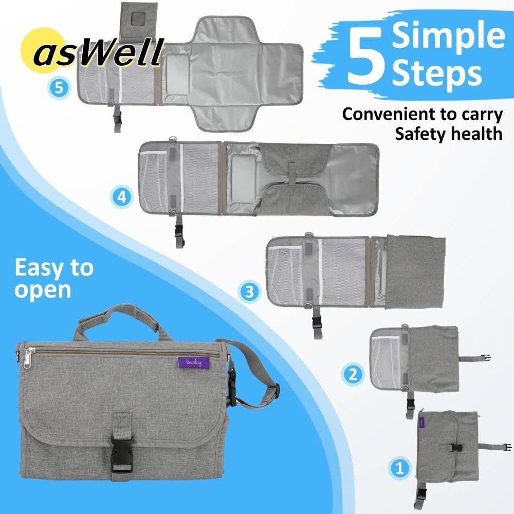 Túi đựng tã di động ASWELL Baby Essentials 2 trong 1