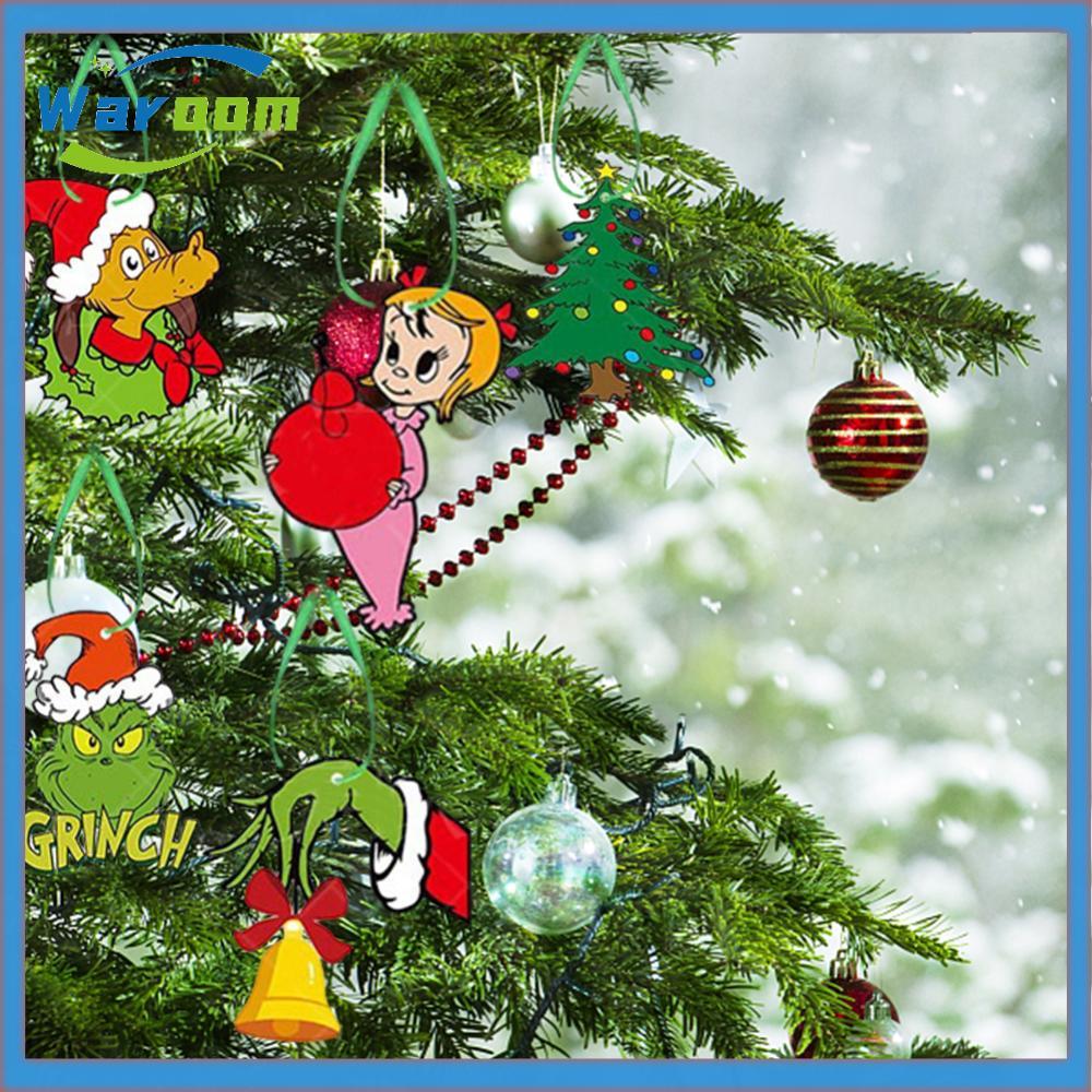 30 Chiếc Grinch Cây Đồ Trang Trí Giấy Treo Đồ Trang Trí Giáng Sinh Vui Nhộn Giáng Sinh Grinch Cây Tr