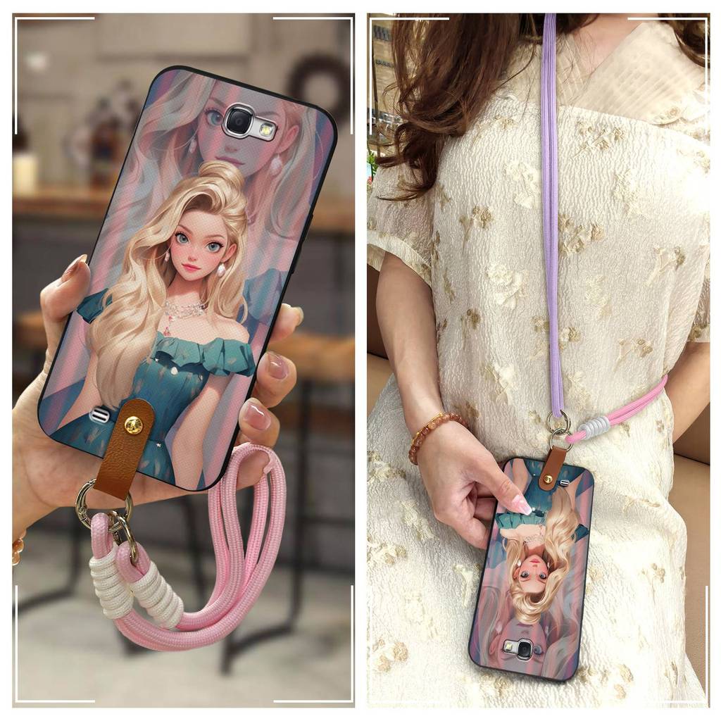 Ốp Điện Thoại Silicon Chống Va Đập Cho Samsung Galaxy Note2 / N7100 Phim Hoạt Hình Bọc Toàn Bộ Dễ Th