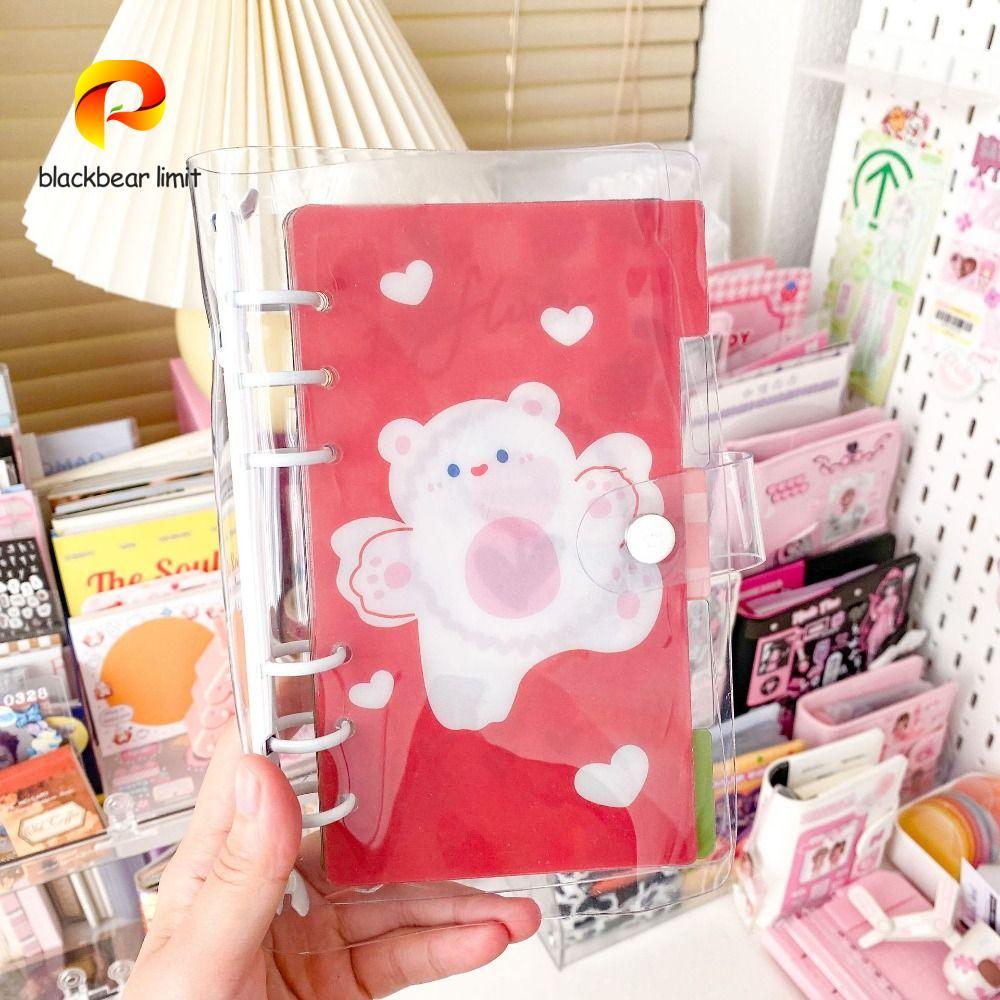 BLACKBEAR LIMIT A6 Giấy nạp lại máy tính xách tay rời, 5 tờ Bear Spiral Binder Divider Page Separato