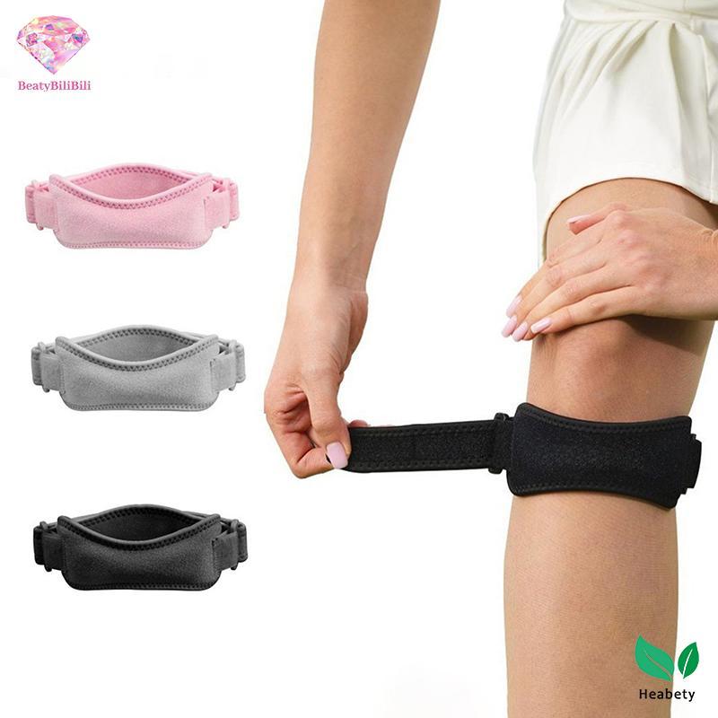 Heabety Patella Knee Cap Band - Dây Điều Chỉnh Silicone Hỗ Trợ Đầu Gối Cho Chạy Bộ và Tập Gym