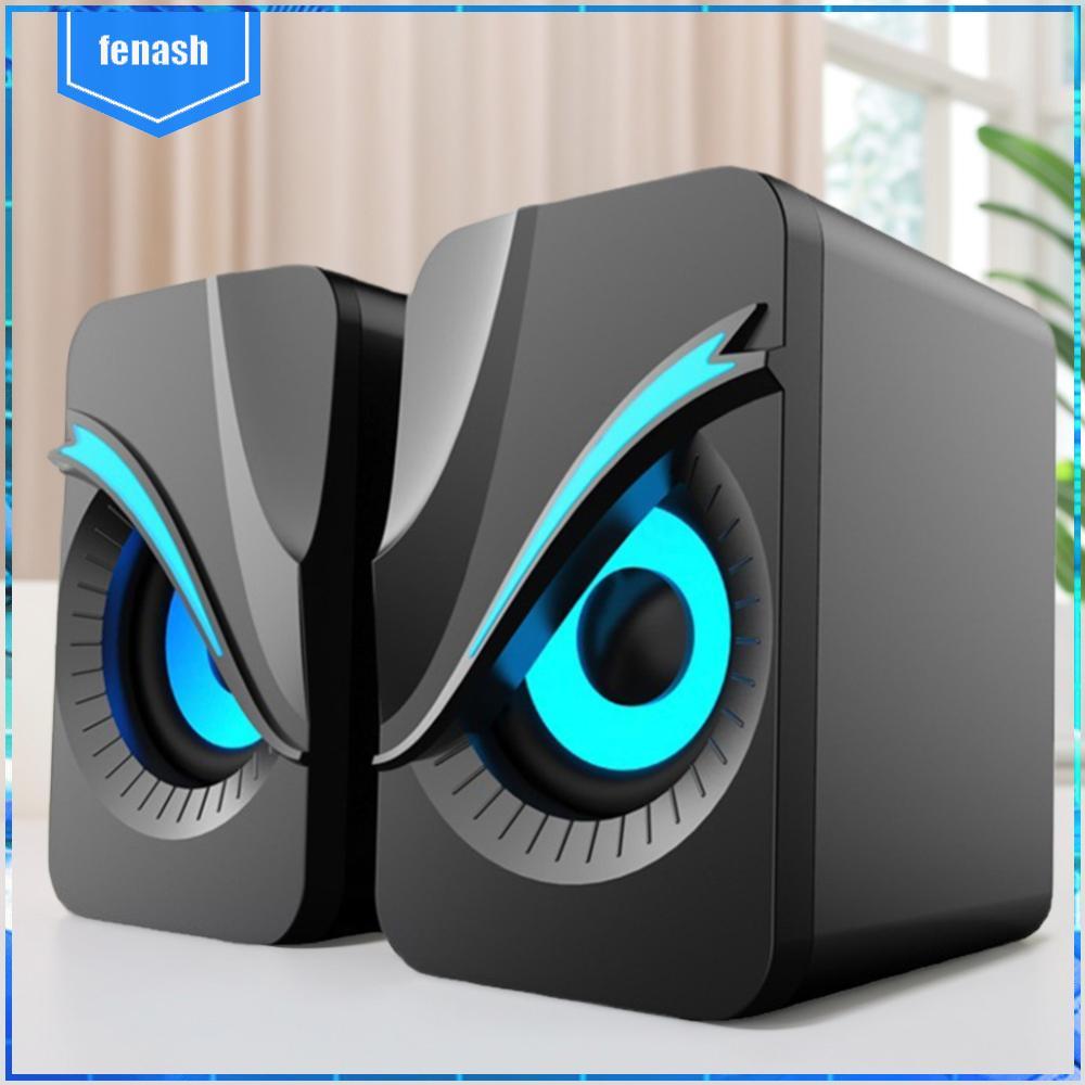 Loa Để Bàn Mini Có Đèn RGB Loa Siêu Trầm Cho Máy Tính PC Laptop