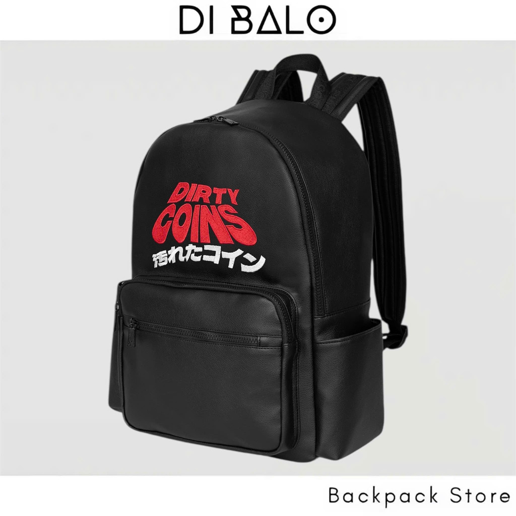 Balo DirtyCoins Dico Backpack Chất Da PU Trượt Nước Đựng Vừa Laptop 15,6 Inch Cặp Da Đi Học BALO 2810 SHOP | BigBuy360 - bigbuy360.vn