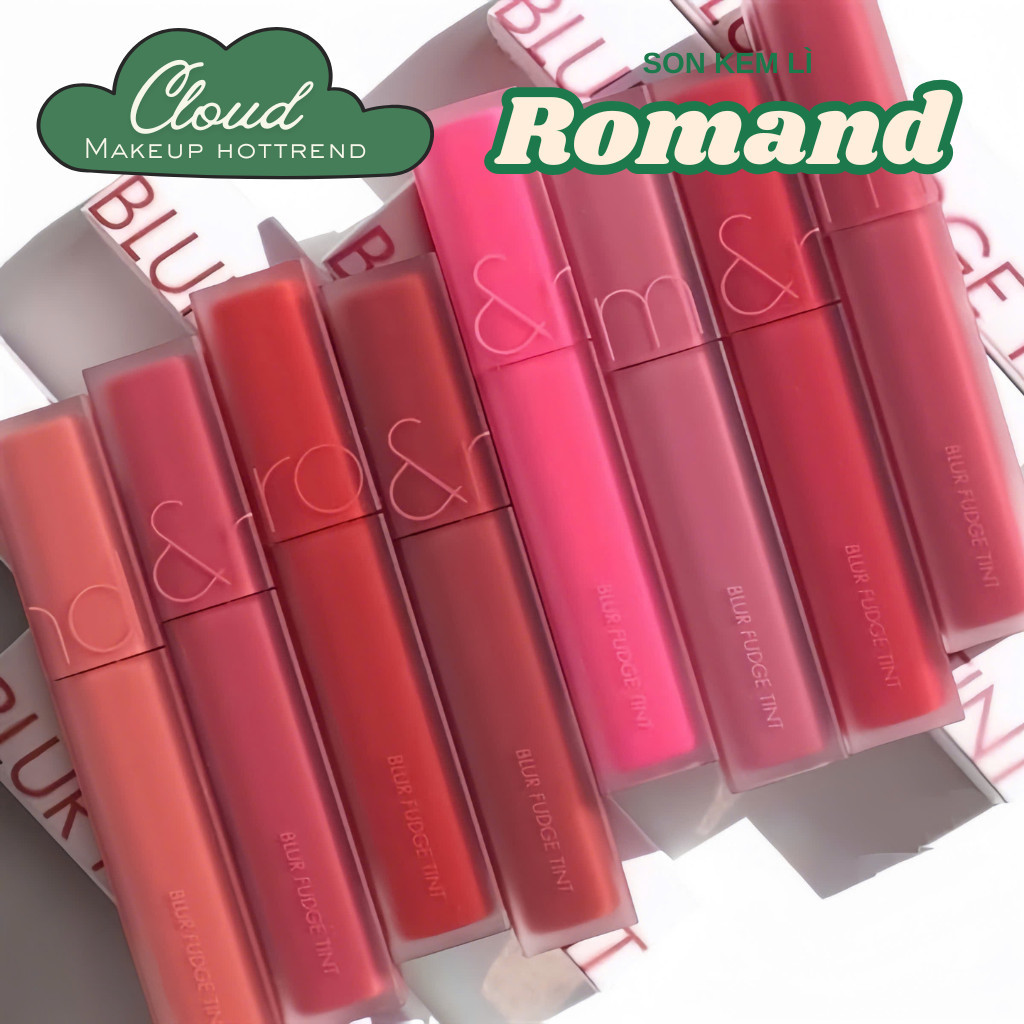 Son Kem Lì, Mịn Môi, Lên Màu Chuẩn Romand Blur Fudge Tint 5g Hàn Quốc