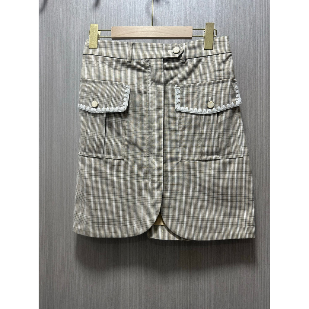 Buka Váy Kẻ Sọc Thời Trang Xuân Hè Cho Nữ