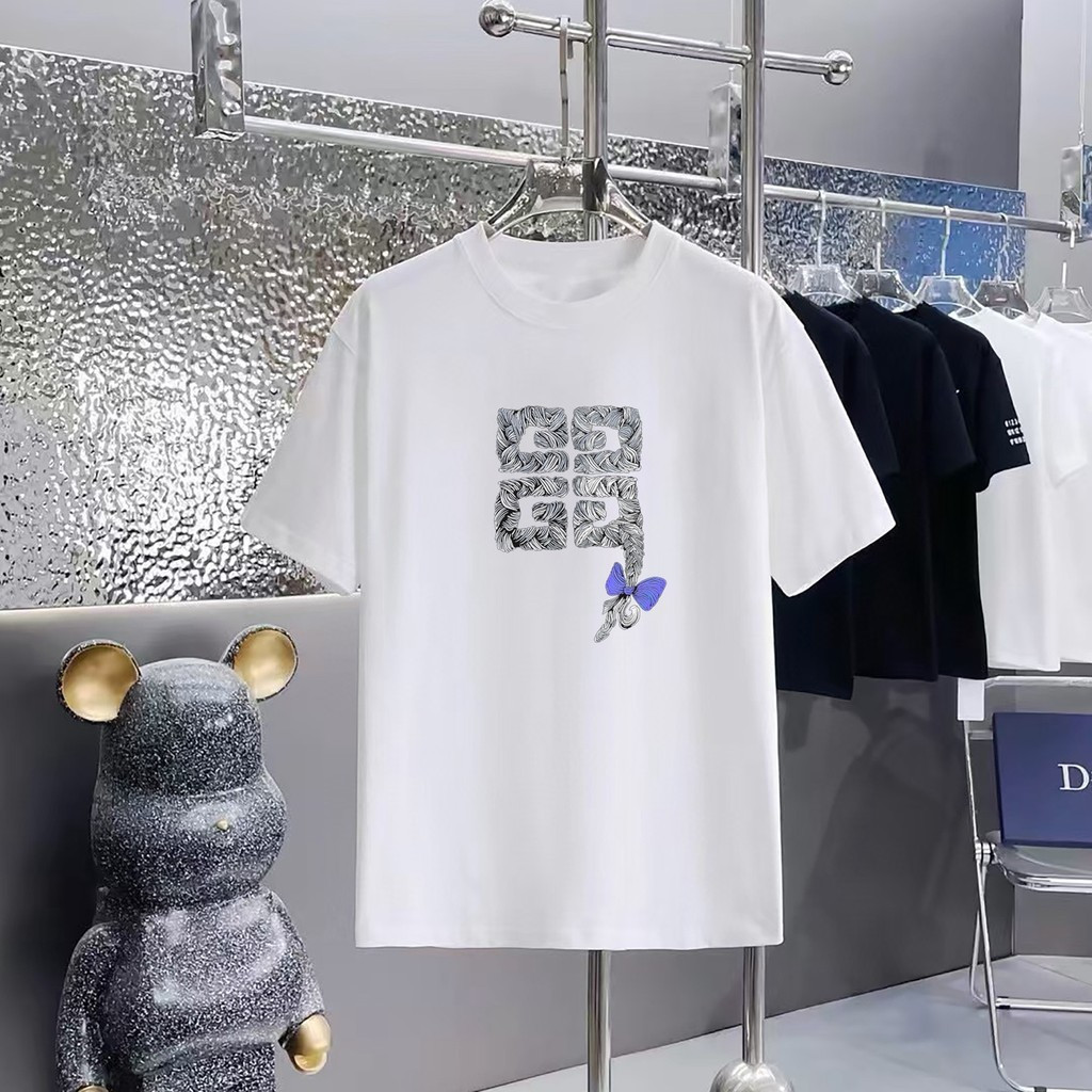 GIVENCHY / GIVENCHY 2026 Đầu Xuân Phong Cách Mới Áo Thun Tay Ngắn Nam Nữ Cặp Đôi Đi Lại Ngoài Trời C