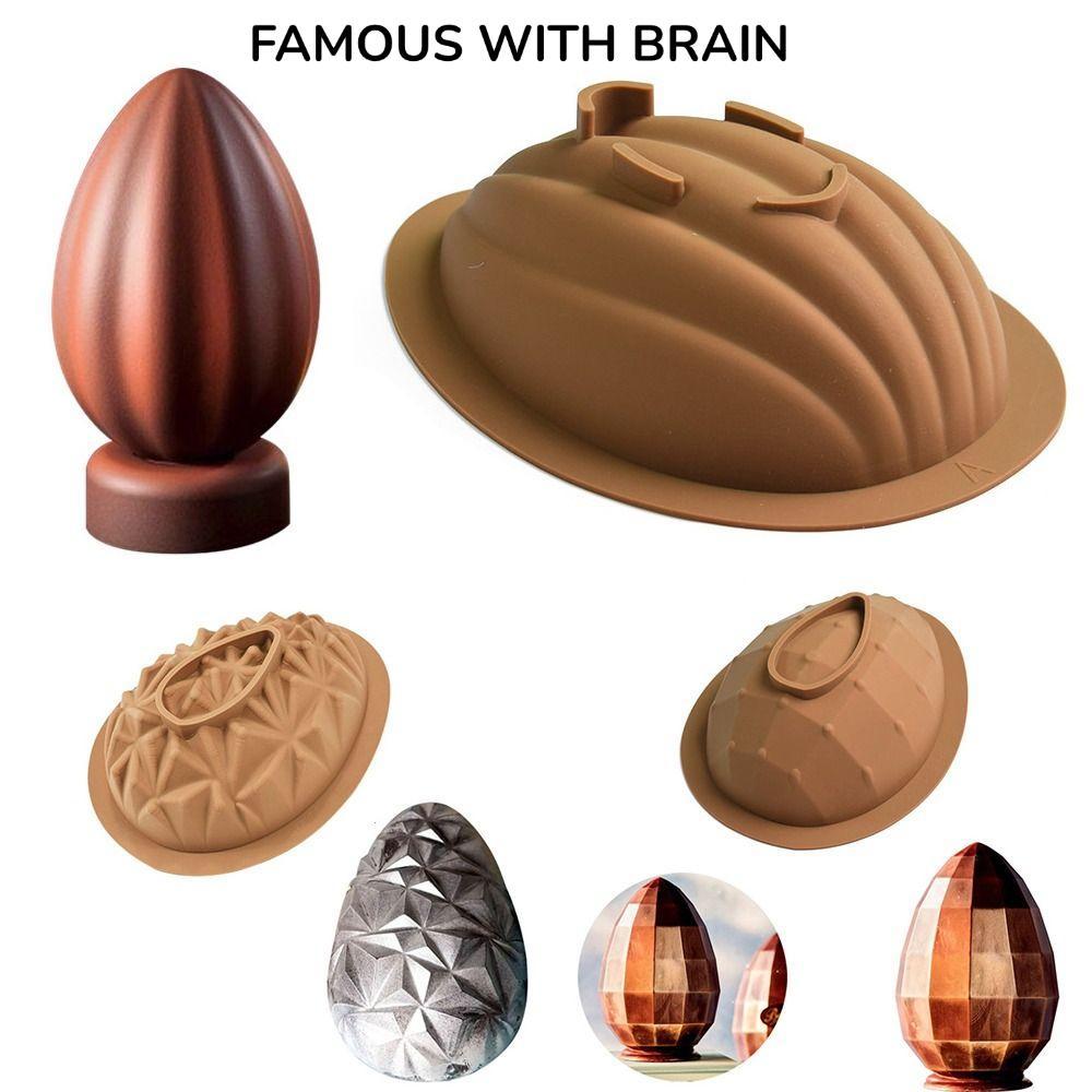 FAMOUS VỚI Khuôn Socola BRAIN, Khuôn Trứng Phục Sinh Lớn Có Thể Phá Vỡ, Trứng Khủng Long Silicon Hap