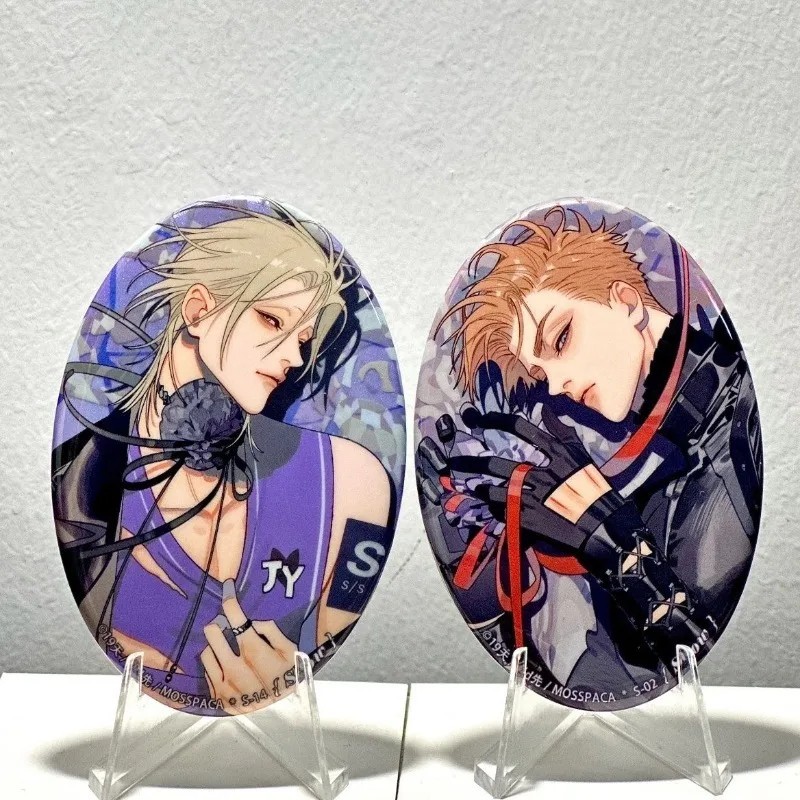 Huy hiệu 19 Days Show Series Pin cài áo Anime Jian Yi Zhan Zheng Xi hình oval trang trí balo phụ kiệ