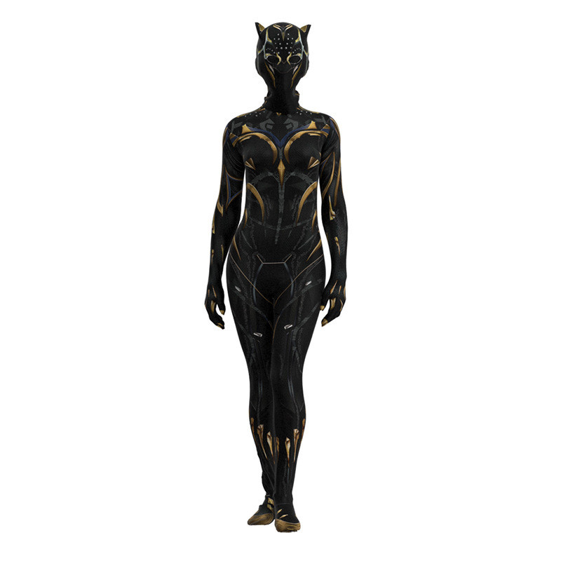 Black Panther 2 Black Panther Black Panther Jumpsuit Rui Halloween Trang Phục Sân Khấu Chơi Trang Ph