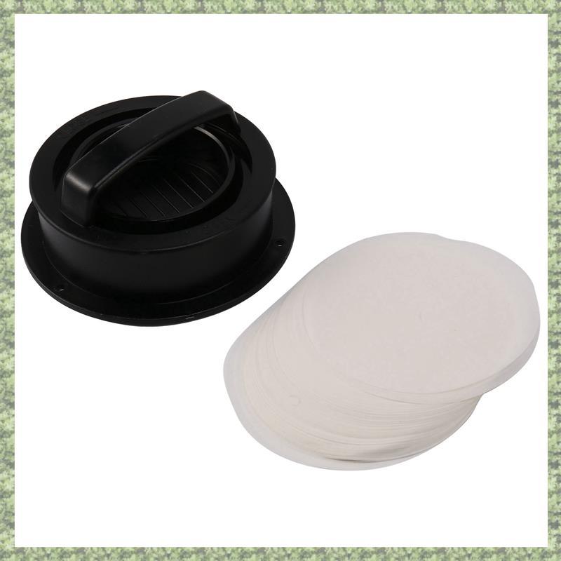 (C Z G L) Burger Press Patty Nhồi Bông Burger Maker với 120 Chiếc Giấy Burger Thanh Trượt Chống Dính