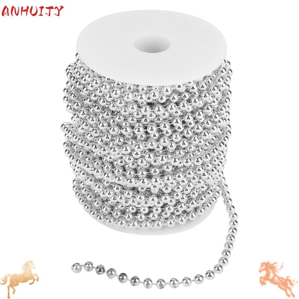 Dây mạ điện ANHUITYJ, Dây vòng hoa màu bạc cỡ 6mm, Màu vàng 78FT Chiều dài 82 Feet Chiều dài DIY Tra