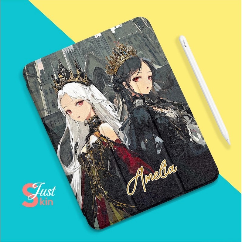 Twin Queens iPad Air Case cho 10.9 10.5 10.2 "iPad 10 / 9 / 8 / 7th Air 5 / 4, Pro 12.9 / 11" inch M