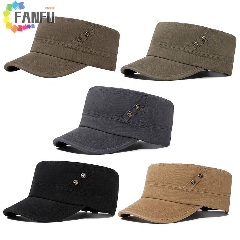 FANFUZOUZU Y2K Flat Top Cap, Hàn Quốc Gothic Y2k Peaked Cap, Cotton Climbing Subculture Sunscreen Ca