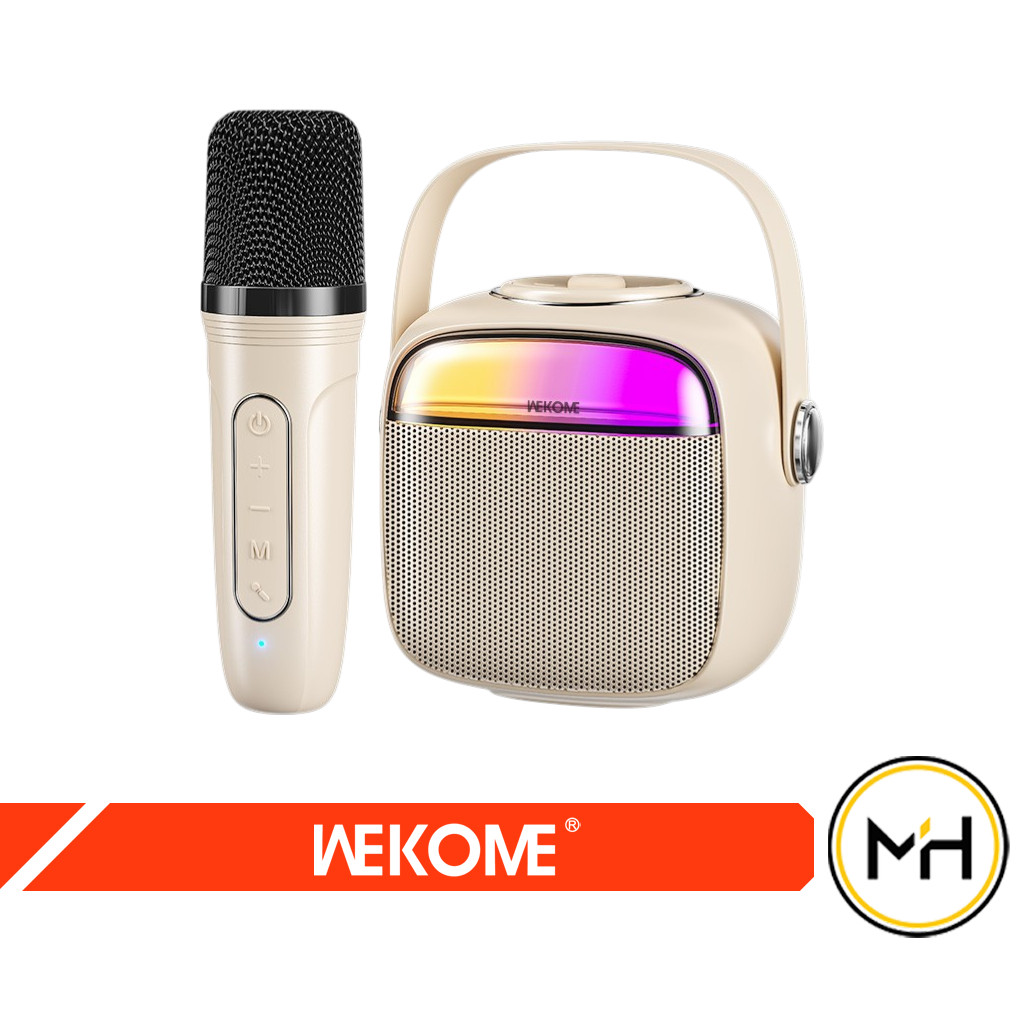 Loa bluetooth karaoke WEKOME D43 đi kèm micro