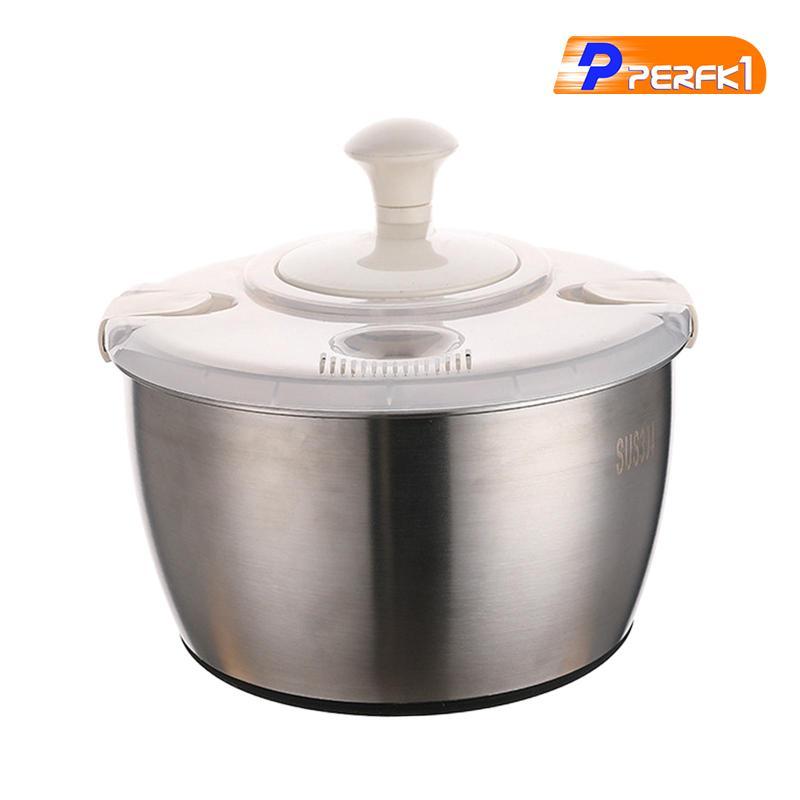 Salad Spinner, Máy Giặt Salad, Máy Sấy Salad 5L Salad Spinner Và Giỏ Giặt Rau, Máy Xả Nước Trái Cây 