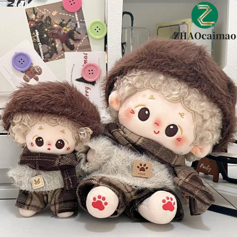 ZHAOcaimao ZHAOCAIMAO Quần áo búp bê cotton 10 / 20cm, Khăn len cừu 10cm Quần áo búp bê cotton, Tran